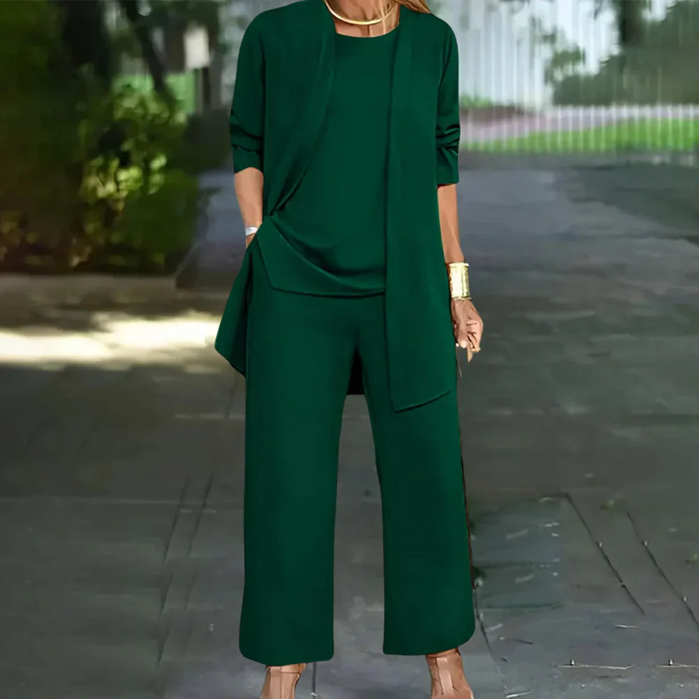 Classic Three-Piece Ladies Business Suit - Olytrend