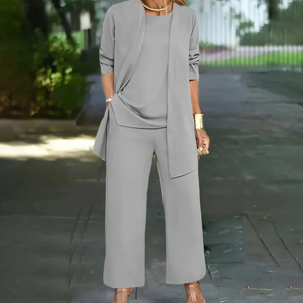 Classic Three-Piece Ladies Business Suit