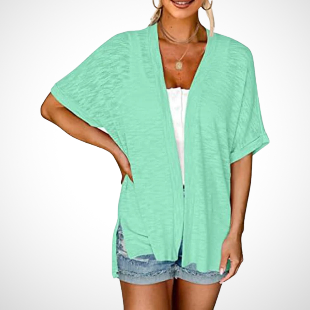 Fashionable Lightweight Short Sleeve Sweater