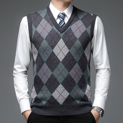 Tank Top Crew Neck Knit Sweater