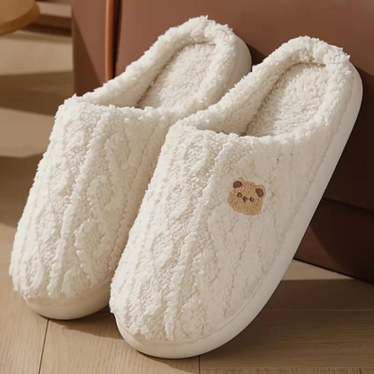 Warm Fuzzy Bear Cozy Slippers for Women - Olytrend