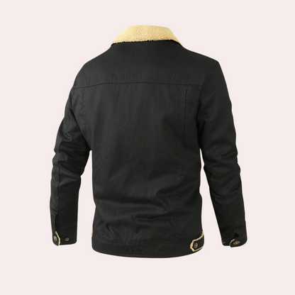Warm Fleece-Lined Mens Winter Coat
