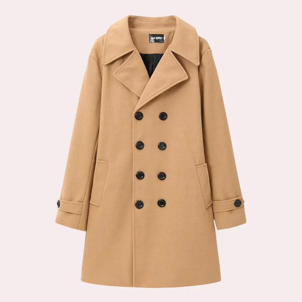 Luxury Men's Classic Overcoat for Sophisticated Style - Olytrend