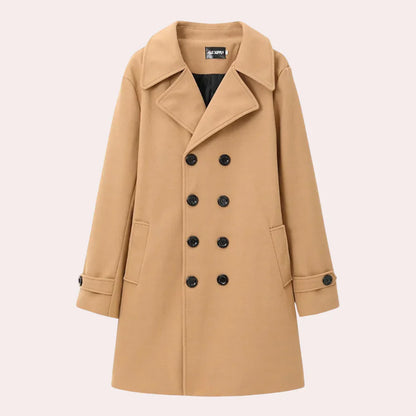 Luxury Men's Classic Overcoat for Sophisticated Style - Olytrend