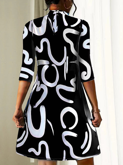 Short Sleeve Casual Women's Mini Dress
