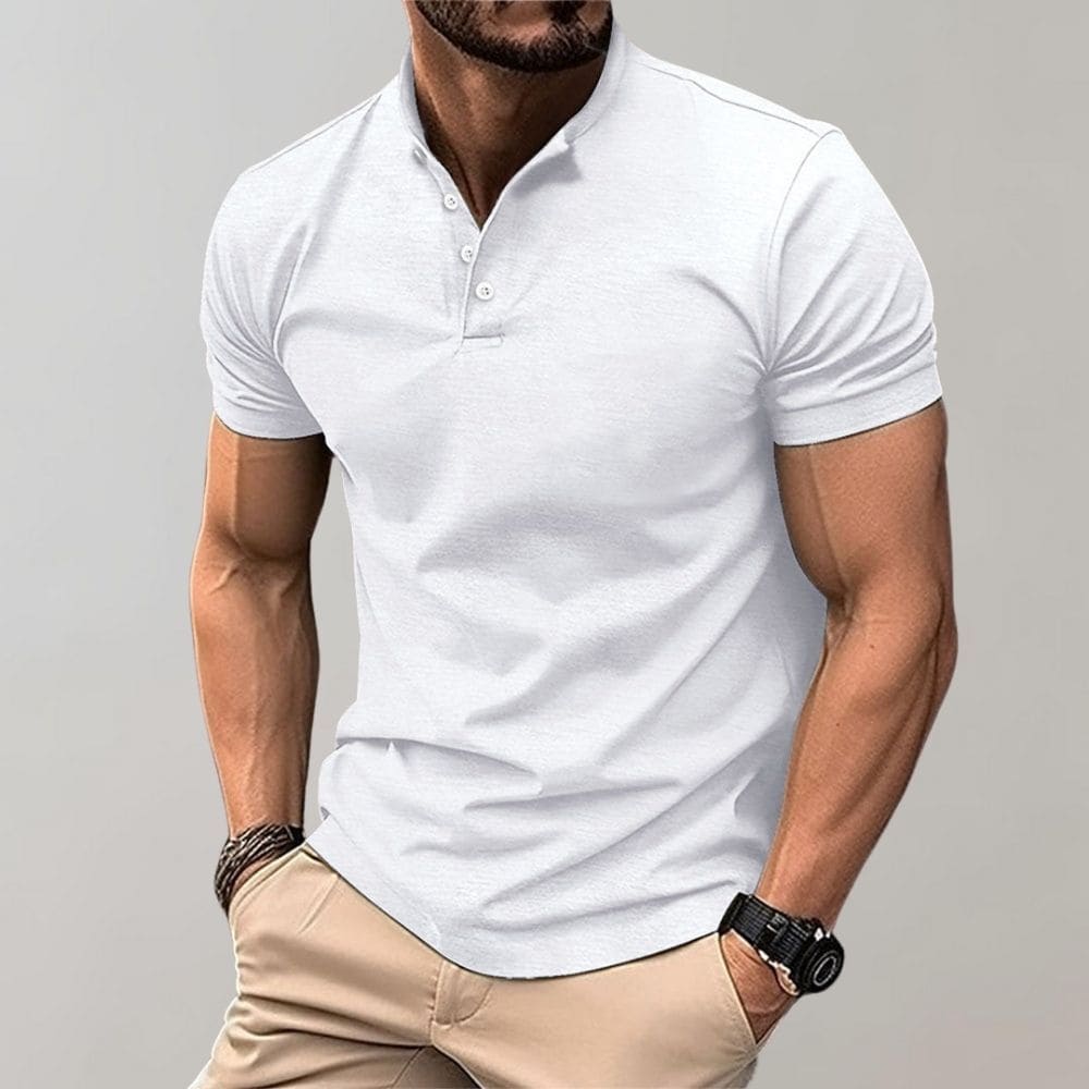 Classic Fit Short Sleeve Polo Shirt - Nocini
