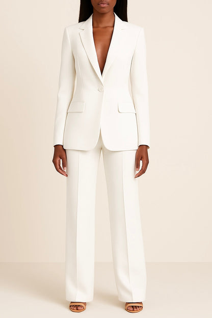 Elegant Ladies Business Jacket Suit Set