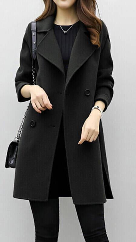 Classic Women's Knee Length Coat