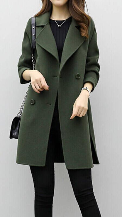 Classic Women's Knee Length Coat