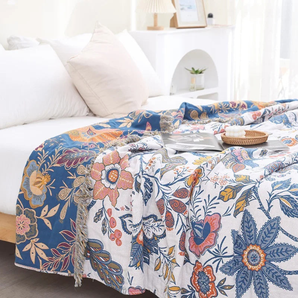 Colorful Print Soft Blanket - Olytrend