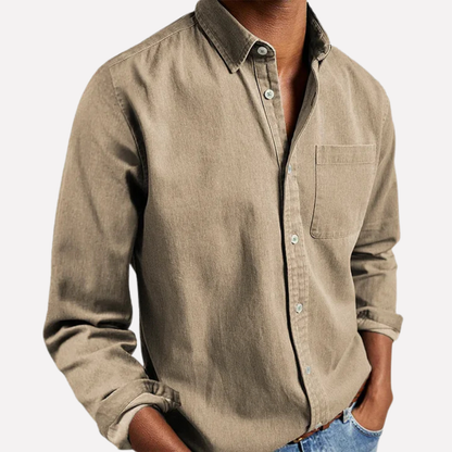 Relaxed Fit Men's Button Down Shirt