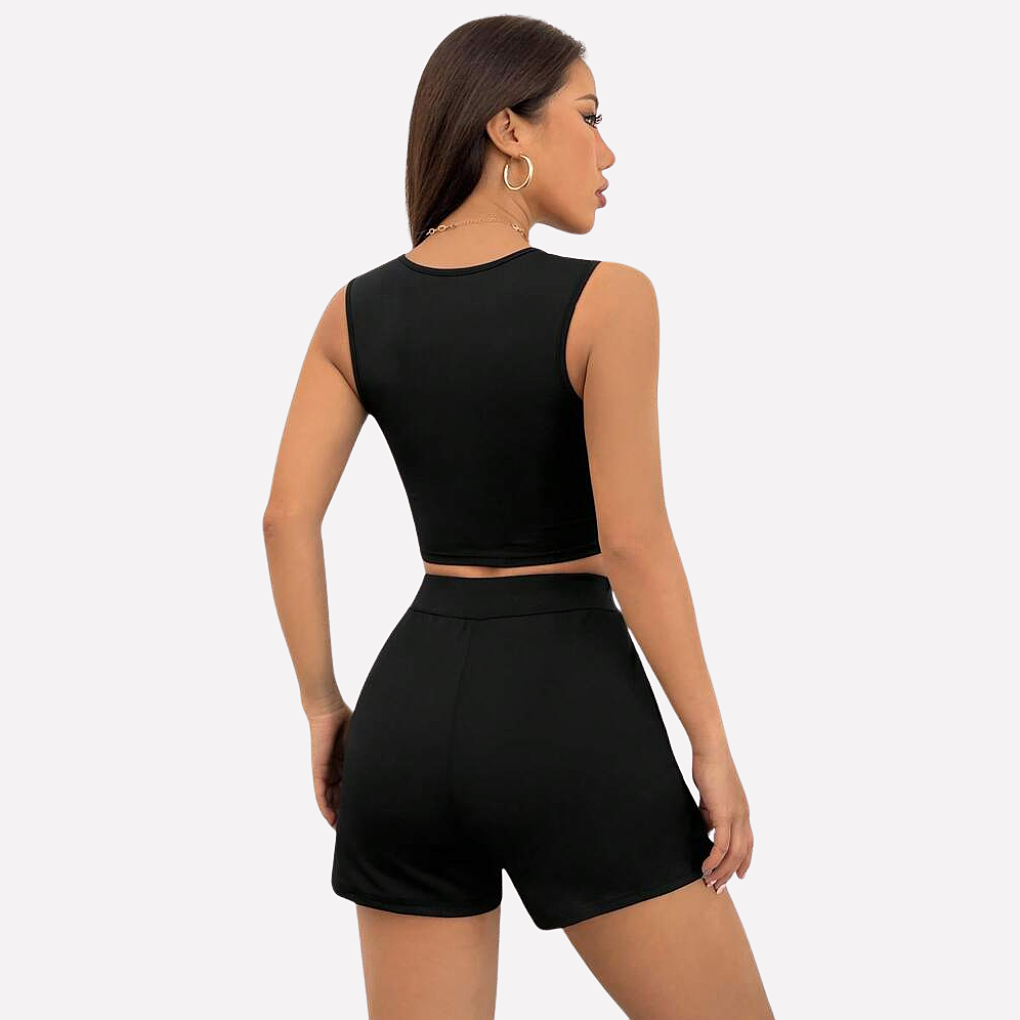 Ladies Casual Top and Skirt Outfit Set