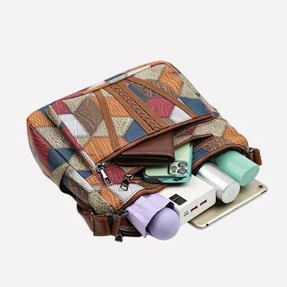 Colorful Quilted Tote Bag