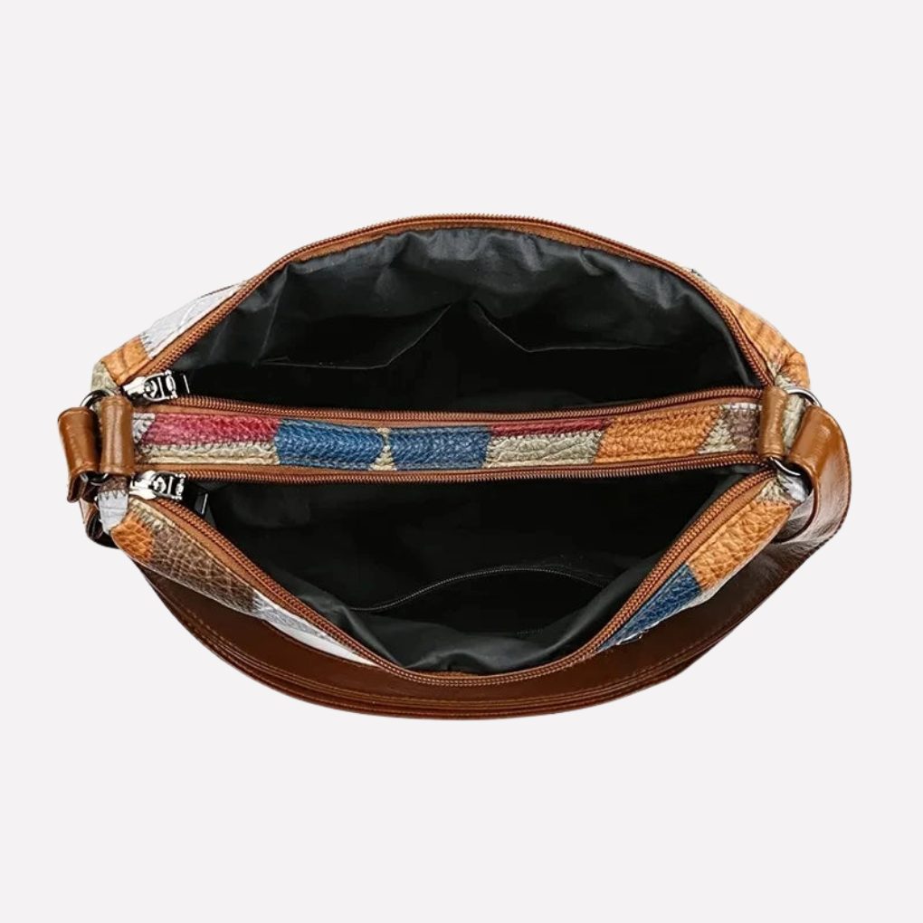 Colorful Quilted Tote Bag