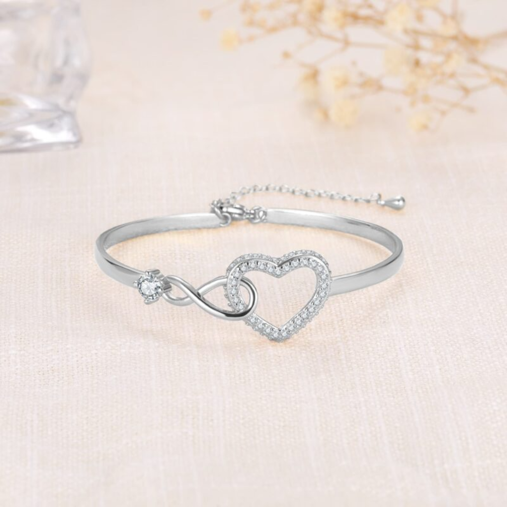 Elegant Endless Love Charm Bracelet