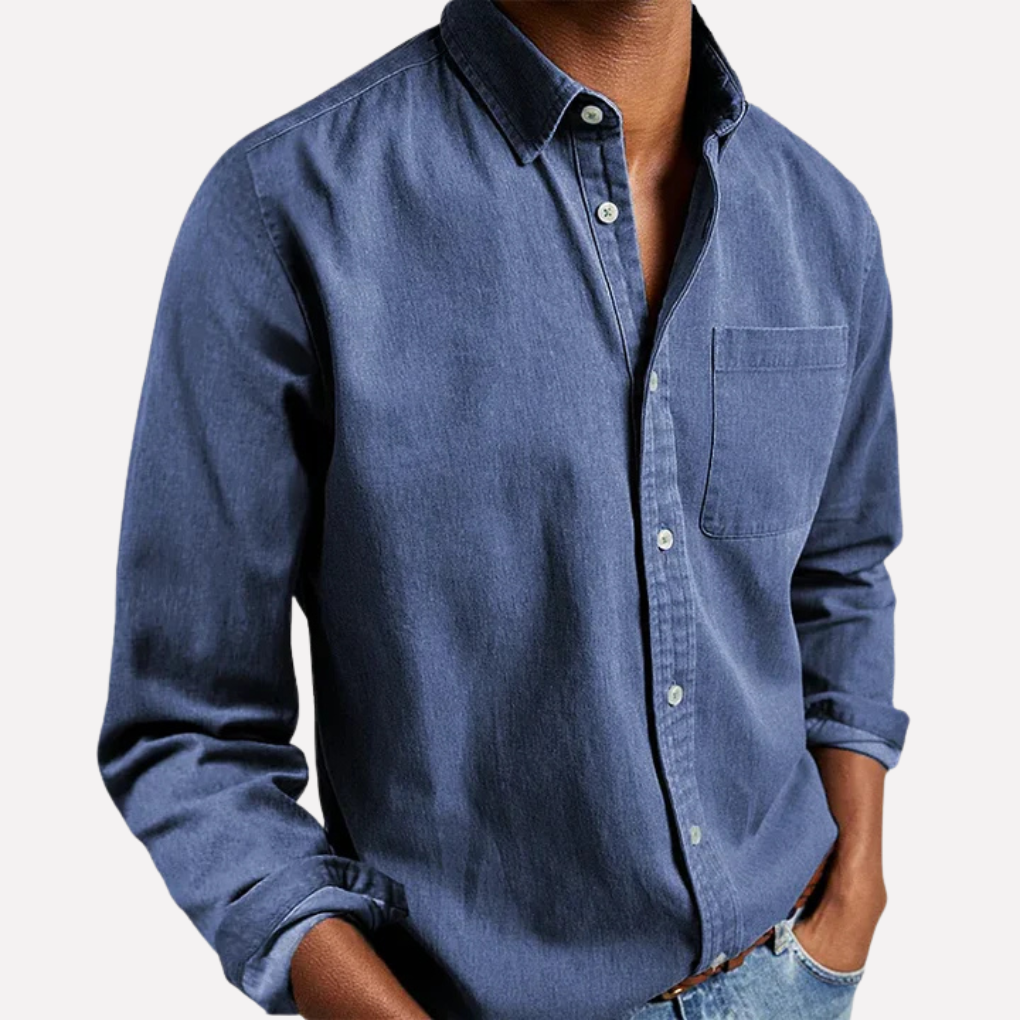 Relaxed Fit Men's Button Down Shirt