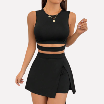Ladies' Casual Tank Top and Shorts Outfit Set