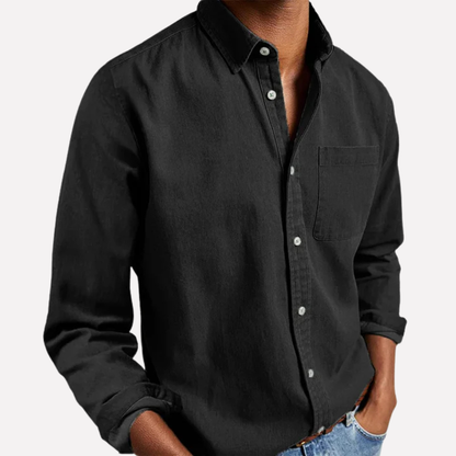 Relaxed Fit Men's Button Down Shirt