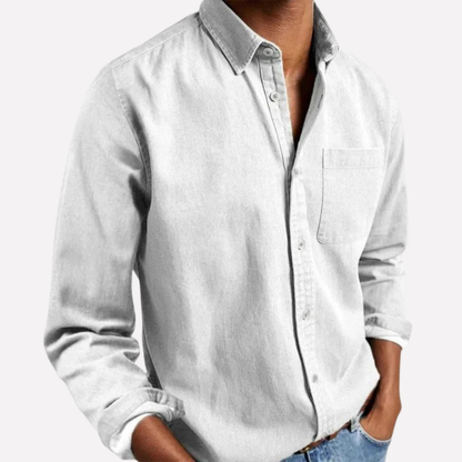 Relaxed Fit Men's Button Down Shirt