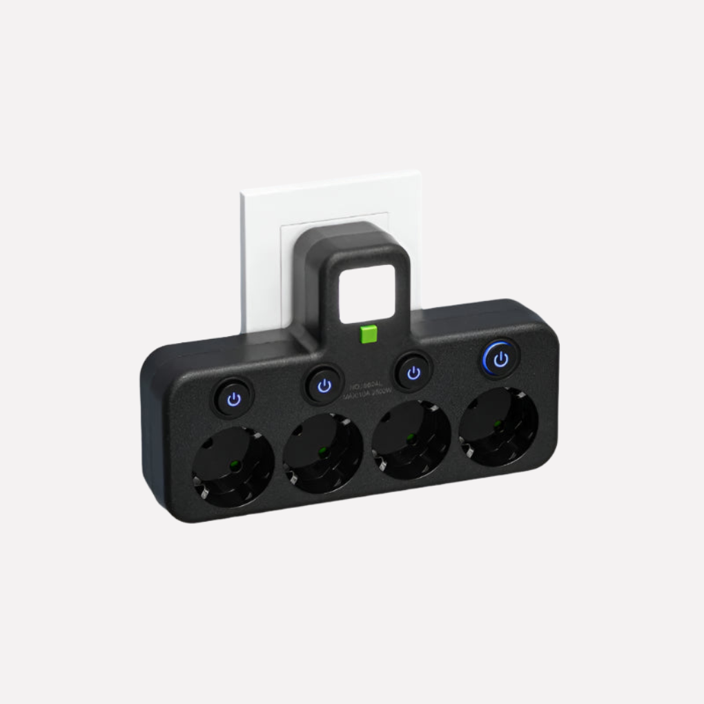 Compact Surge Protector with USB and Type C Ports