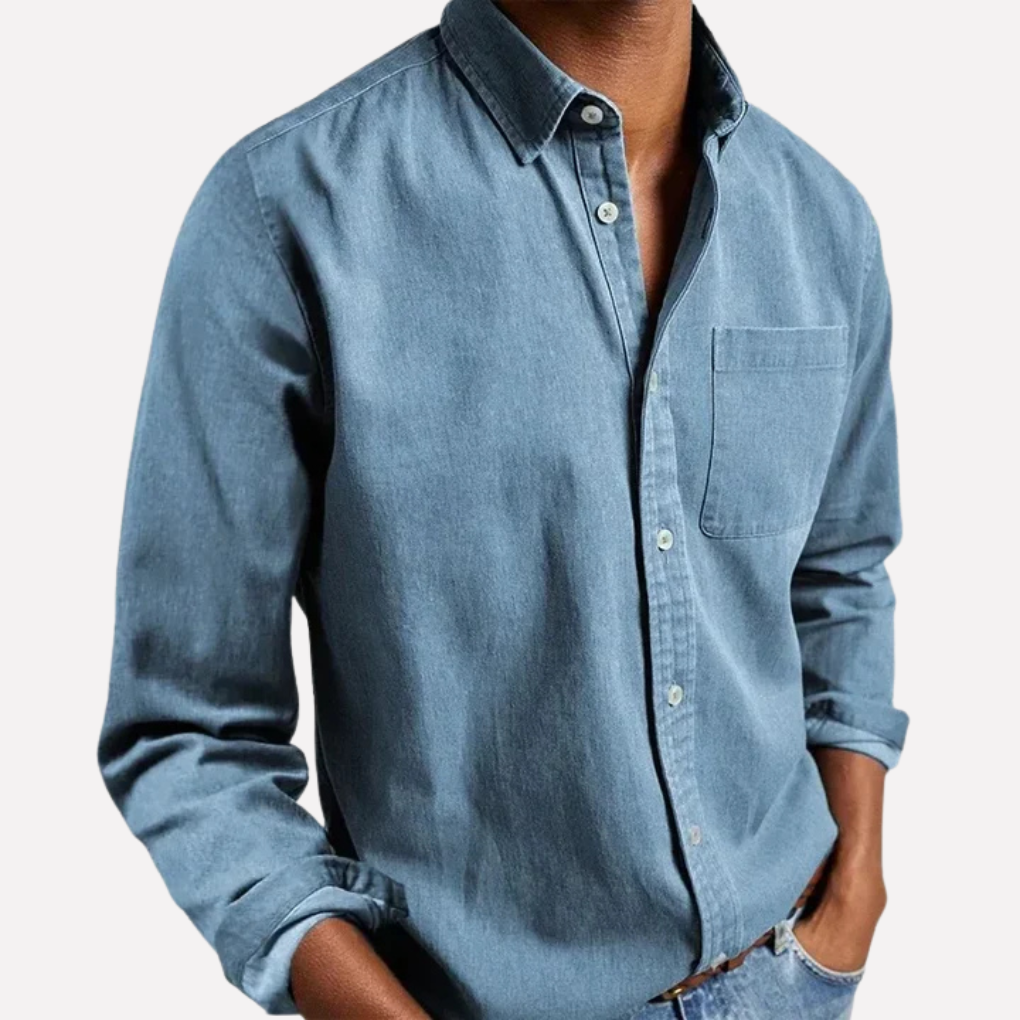 Relaxed Fit Men's Button Down Shirt