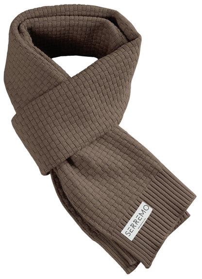 Soft Woven Ribbed Edge Winter Scarf