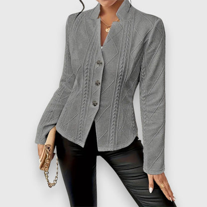 Classic Fit Cotton Blazer Jacket | Soft Knit Jacket - Nocini
