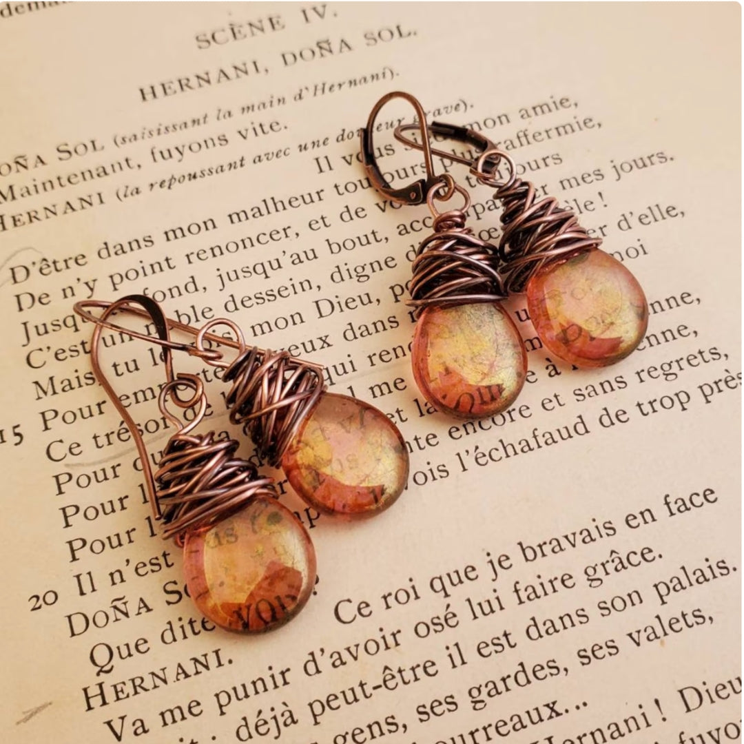 Vintage Sparkle Firefly Earrings - Nocini