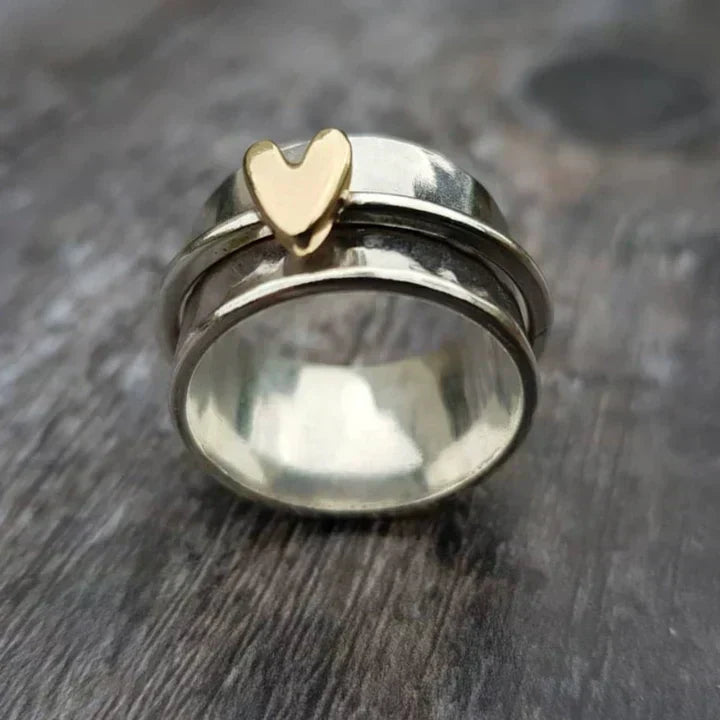 Classic Love Heart Silver Dangle Earring - Nocini