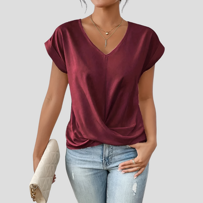 Ladies' Relaxed Fit V-Neck Top
