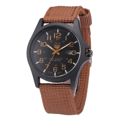 Tough Tactical Watch with Glow-in-Dark Face