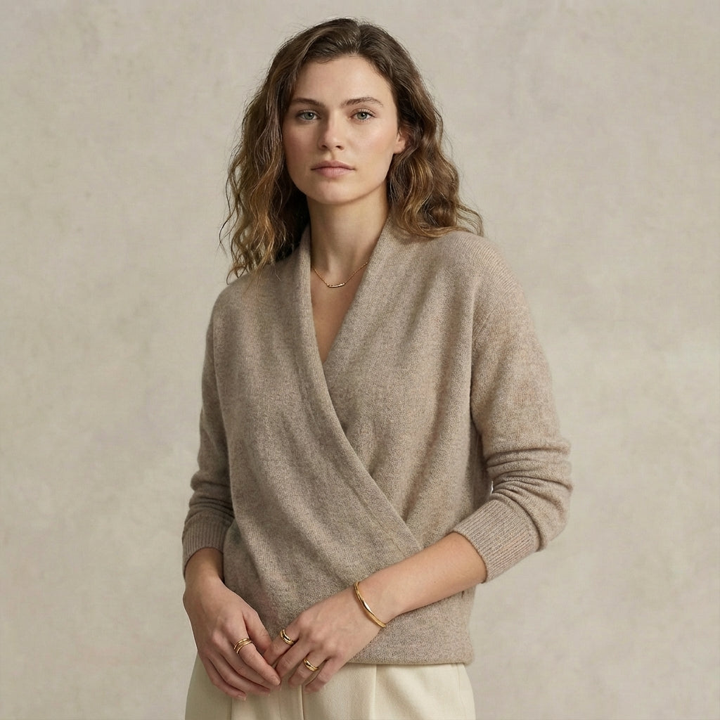 Casual Oversized V-Neck Sweater - Nocini