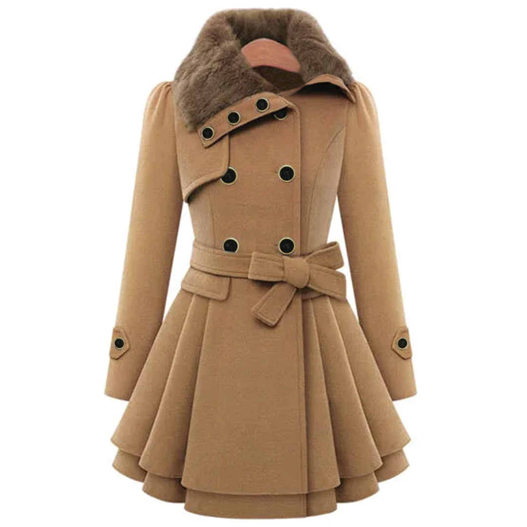 Classic Women's Wool Overcoat