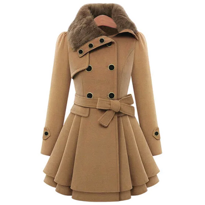 Classic Women's Wool Overcoat