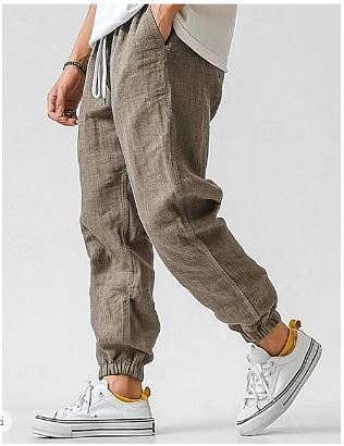 Men's Breathable Casual Linen Trousers - Nocini