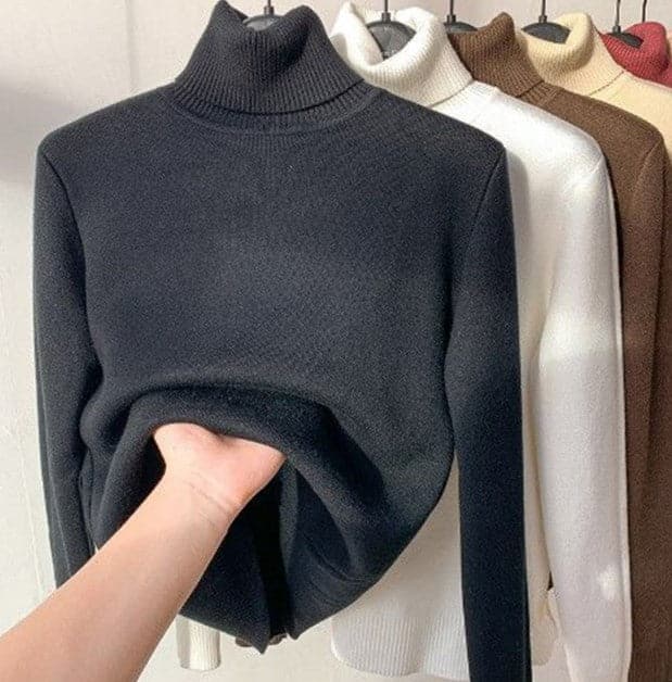 Women's Fitted Crew Neck Sweater Soft Long Sleeve