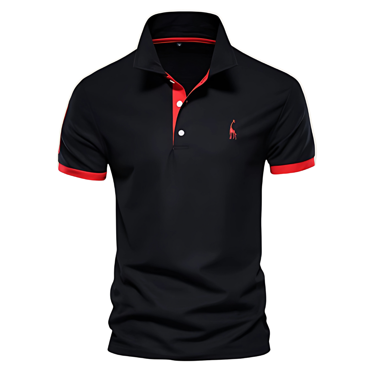 Classic Casual Polo Shirt with Contrast Detailing