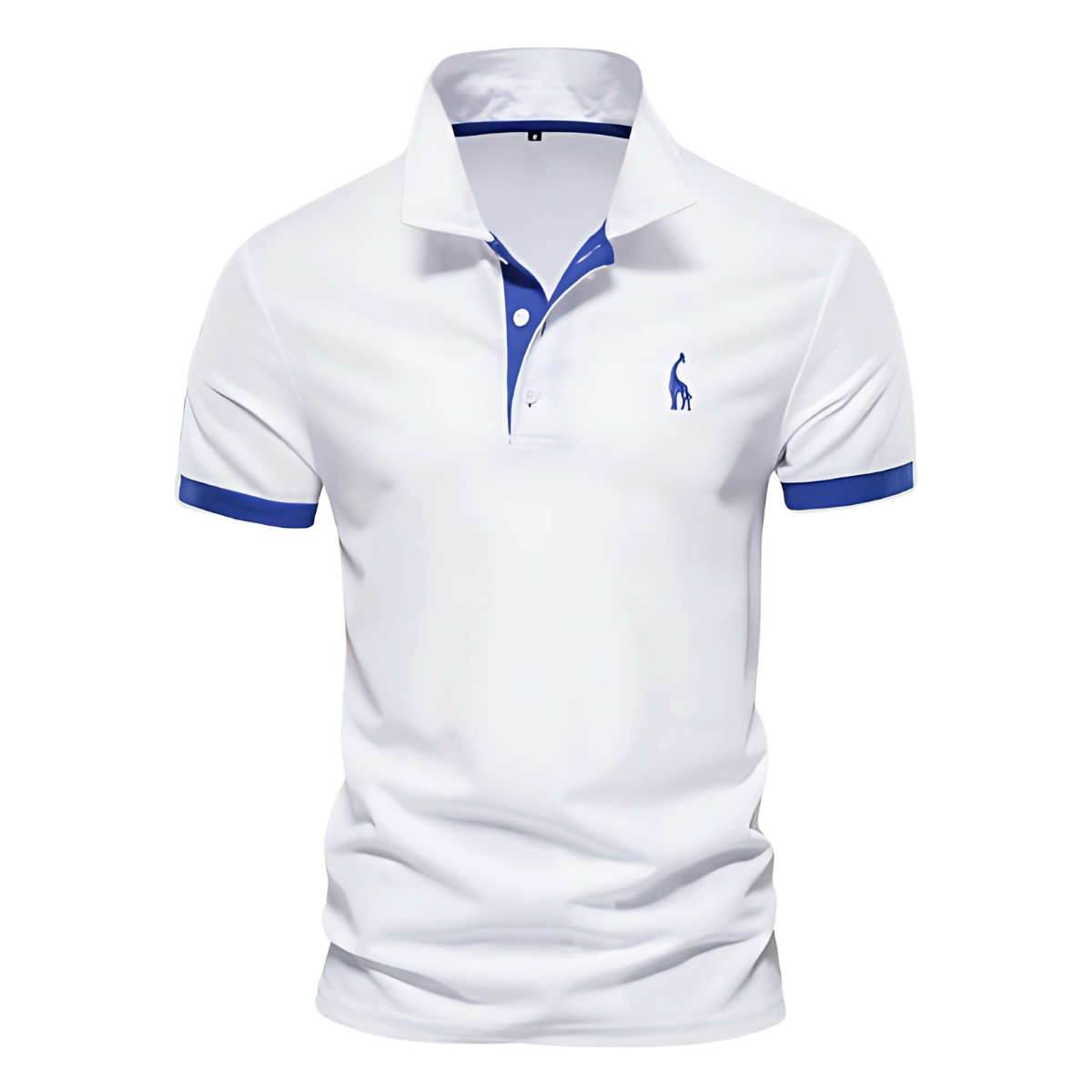 Classic Casual Polo Shirt with Contrast Detailing
