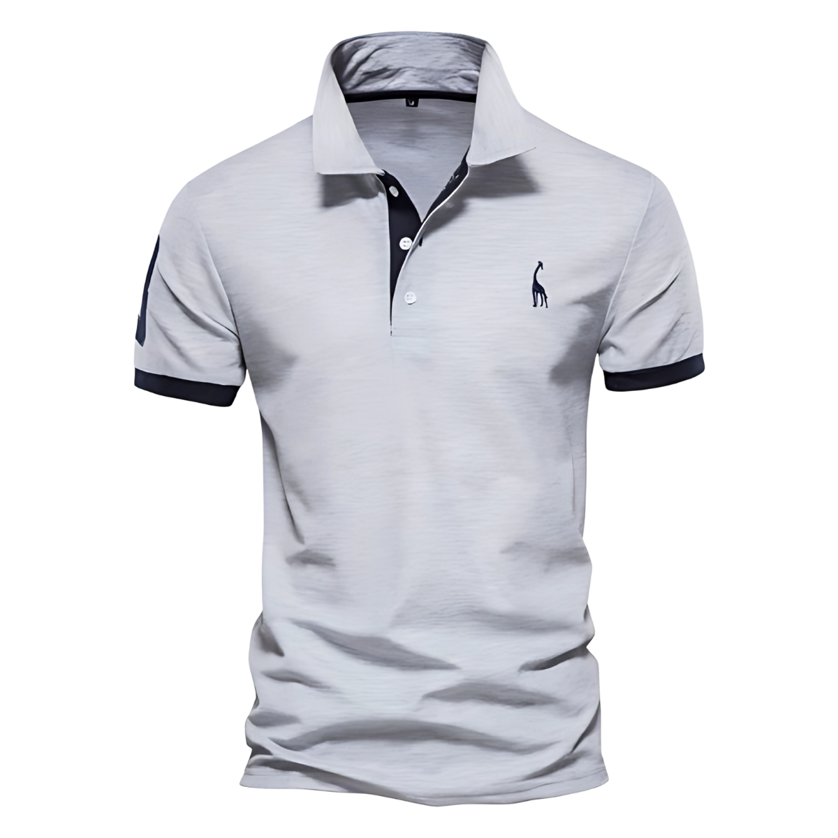 Classic Casual Polo Shirt with Contrast Detailing
