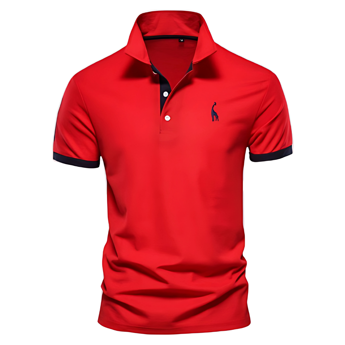 Classic Casual Polo Shirt with Contrast Detailing