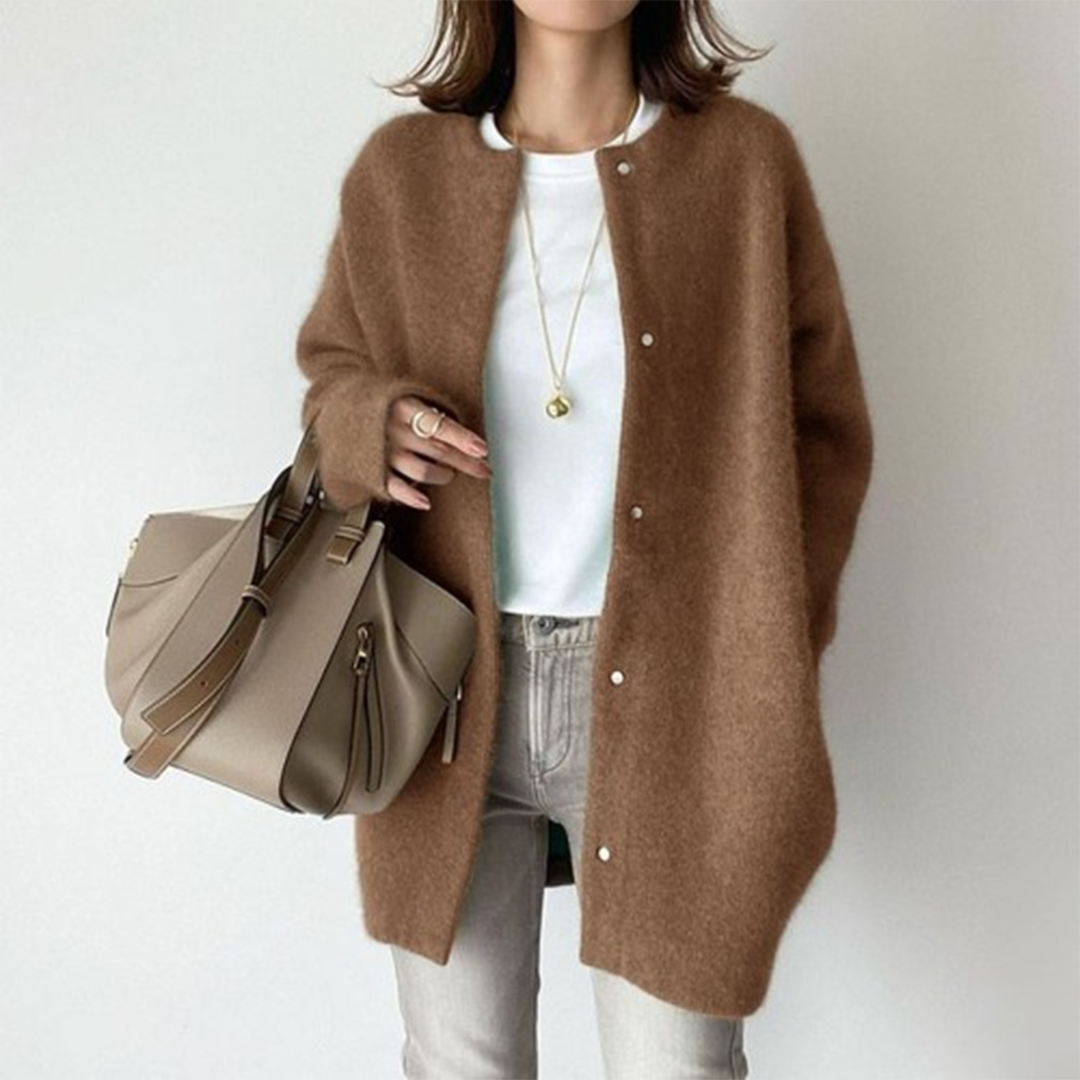 Kimberly | Women’s Elegant Relaxed Fit Warm Winter Cardigan Caliboot