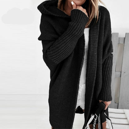 Cozy Hooded Winter Sweater Cardigan