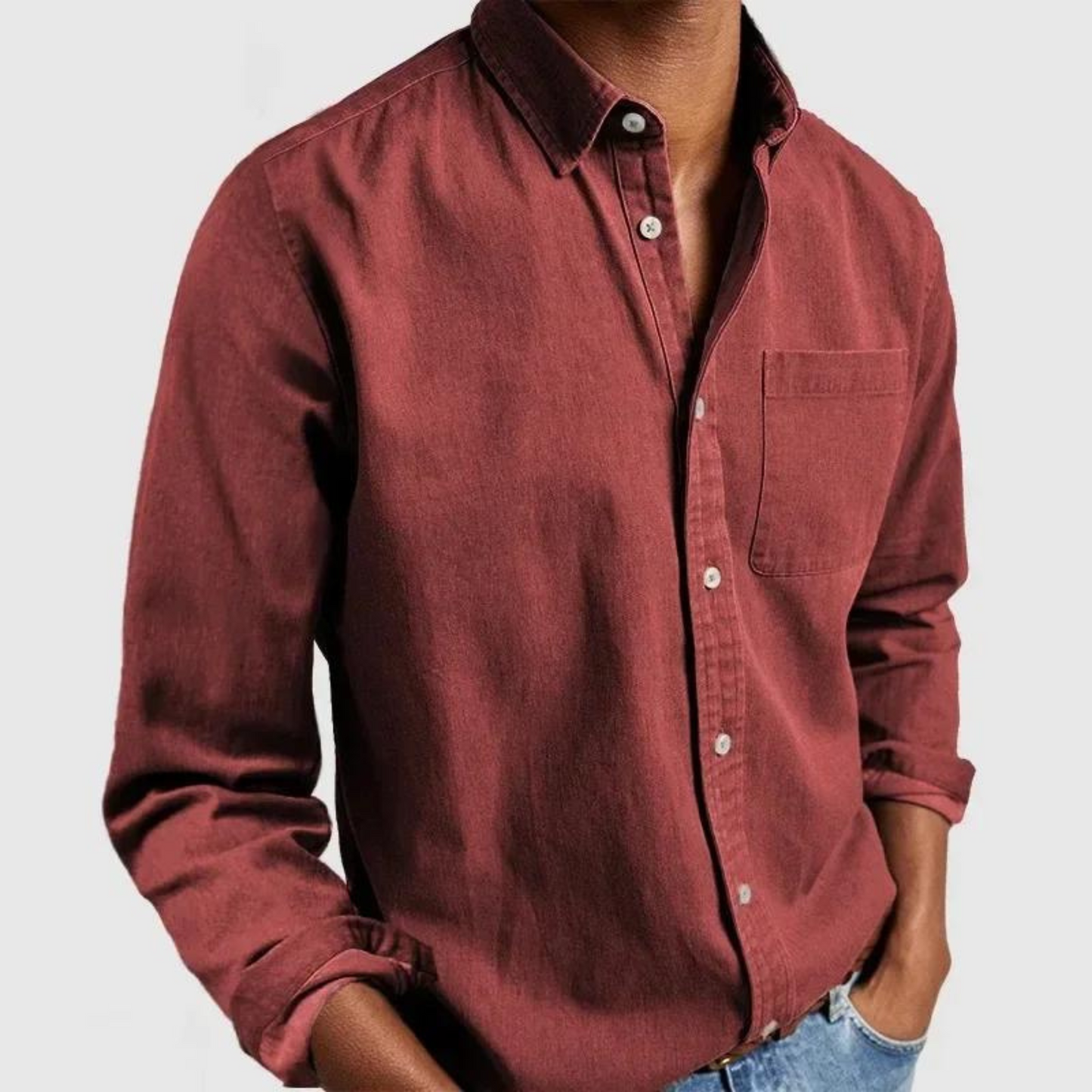 Relaxed Fit Men's Comfort Shirt