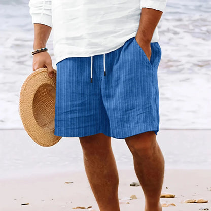 Comfortable Linen Shorts for Men with Elastic Waist