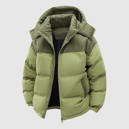 Warm Quilted Puffer Jacket for Men