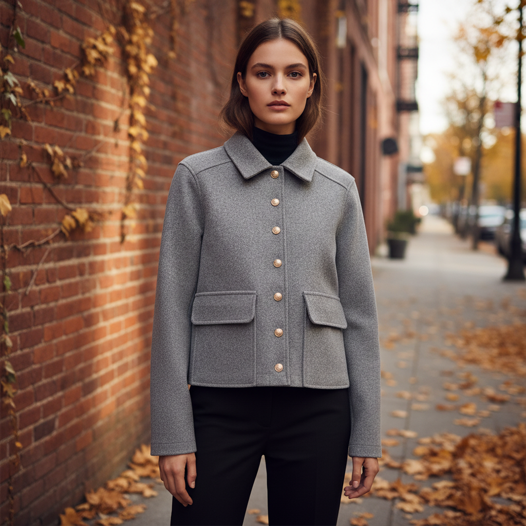 Relaxed Fit Wool Coat - Pexav
