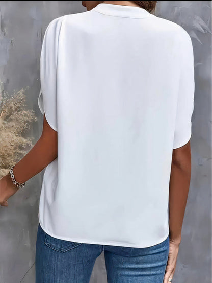 Mila | Ladies' Elegant V Neck Blouse Top