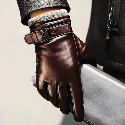 Luxury Synthetic Leather Driving Gloves - Nocini