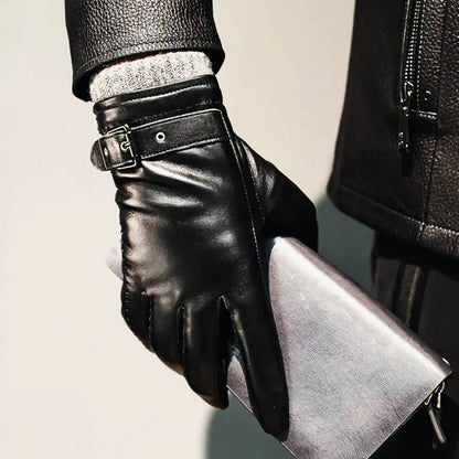 Luxury Synthetic Leather Driving Gloves
