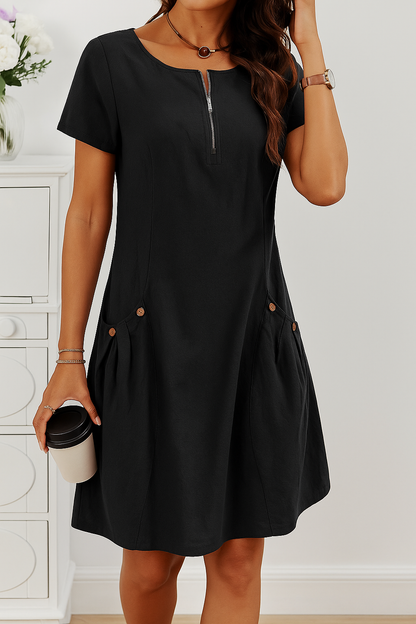 Women's Casual Sundress with Buttons